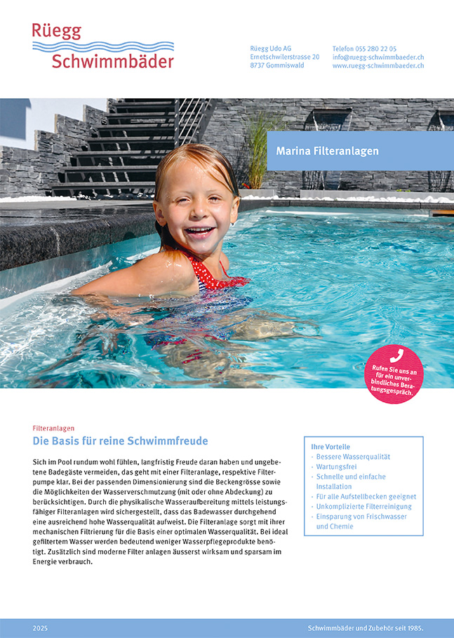 Preisliste Filteranlagen Marina