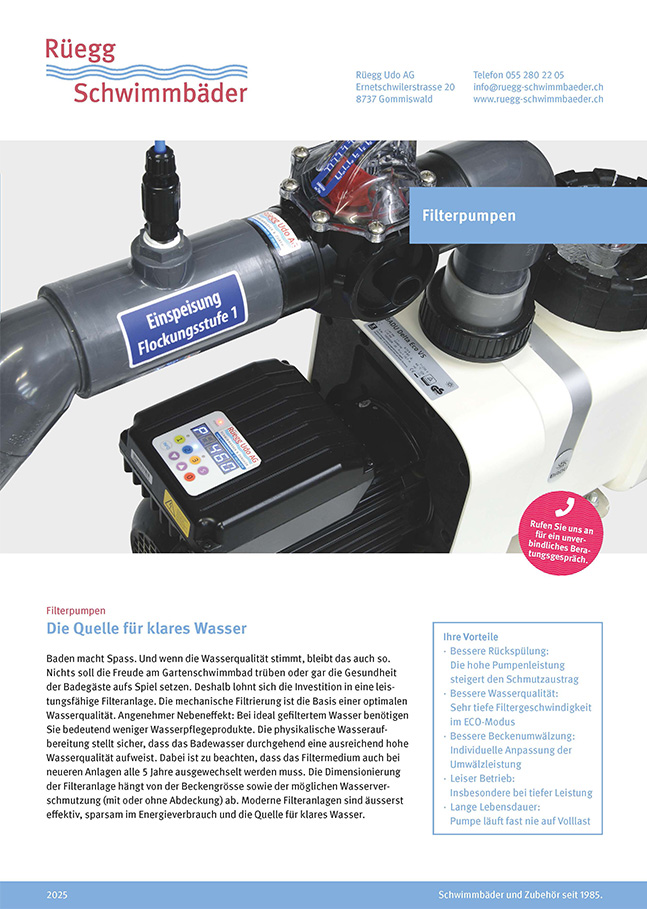 Preisliste Filterpumpen