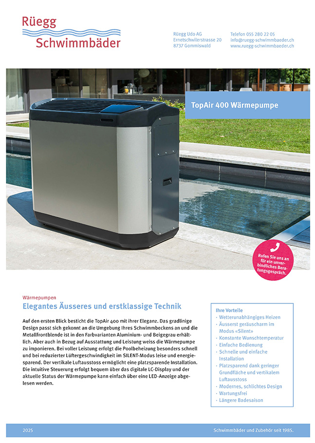 Preisliste Wärmepumpe Topair400